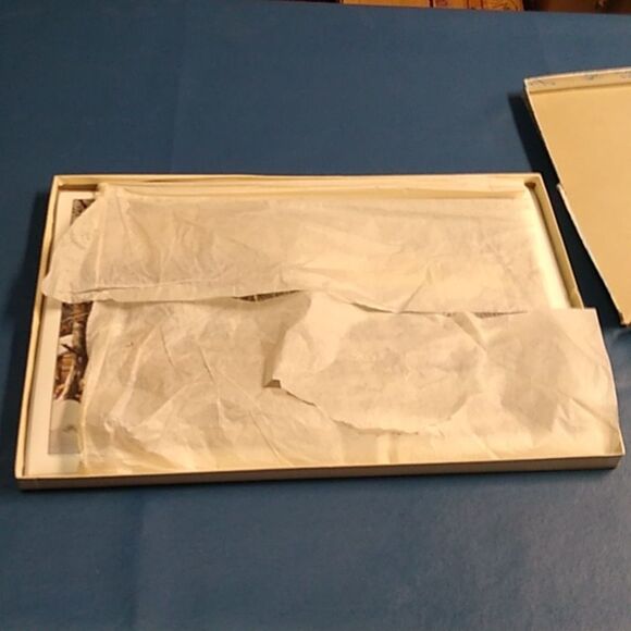 Currier and Ives Placemats Set (7) Mats Cottagecore Winter Farmhouse - Picture 9 of 11